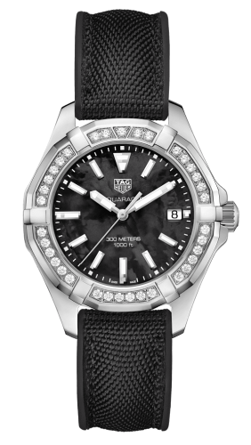 TAG Heuer Aquaracer 300M Quartz 35 Stainless Steel / Diamond / Black MOP / Nylon